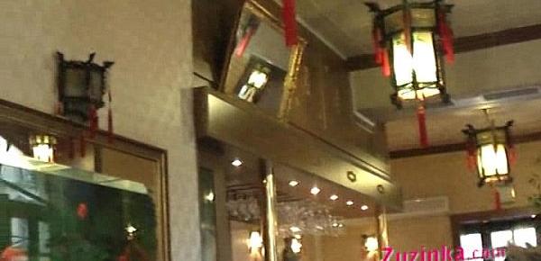  Natural exhibitionist in Chinese Restaurant - video